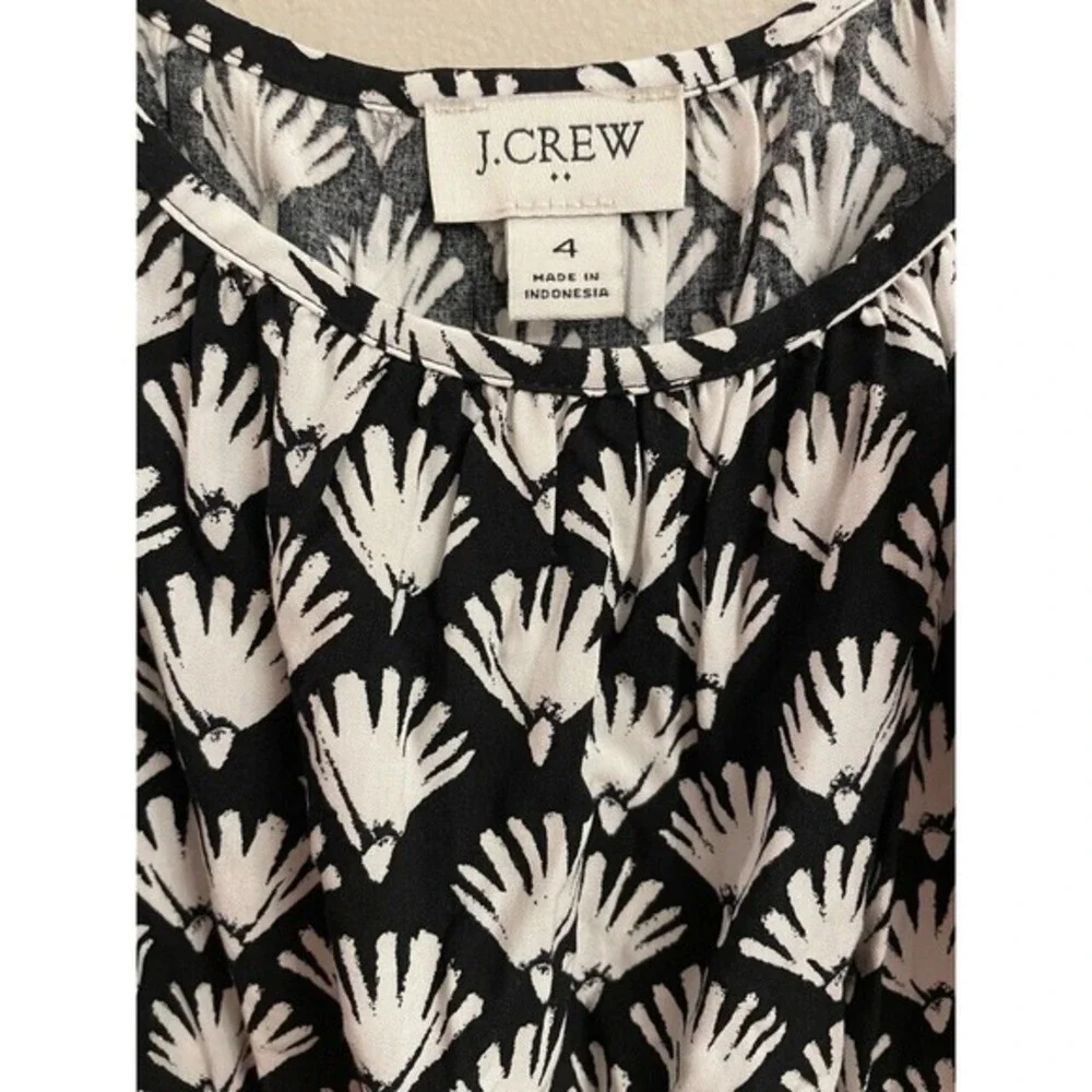 J.CREW‎ Women Beautiful Curved Ruffle Hem Midi Dress Lightweight Size 4 MSRP $98